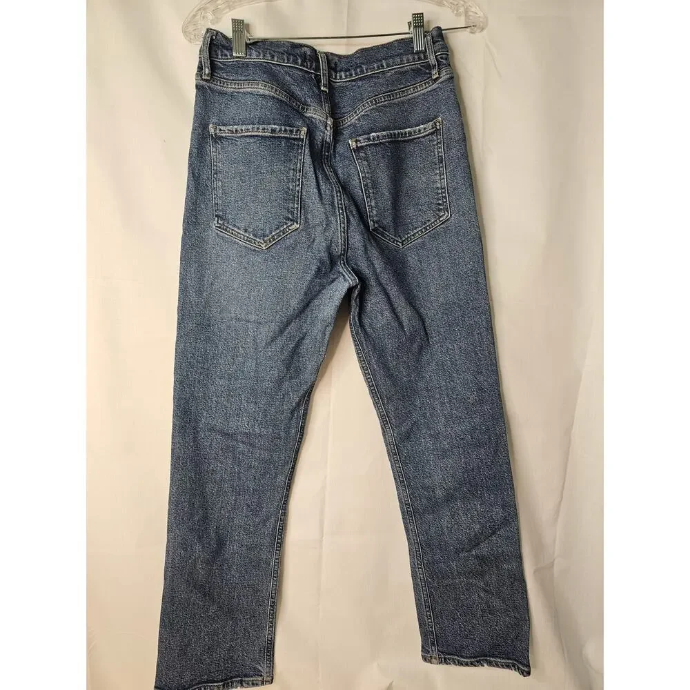 Agolde Los Angeles Riley High Rise Straight Crop Jeans size 28